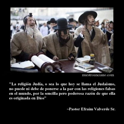 ningún cristiano sincero puede negar el hecho de que "El Toráh" (La Ley) le fue dado a Israel por Dios mismo (Pastor Efraím Valverde Sr.)